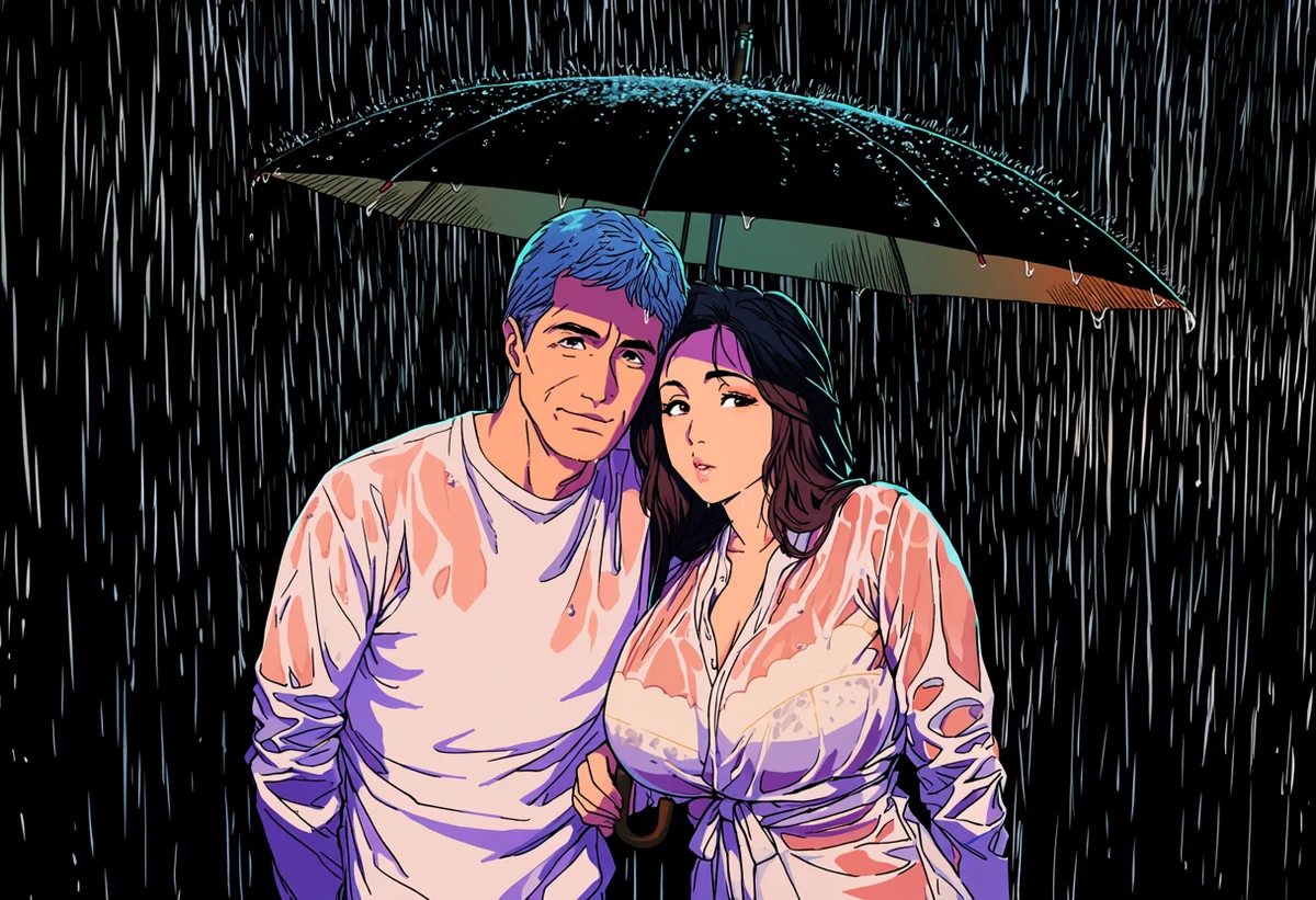 Rain, One Umbrella